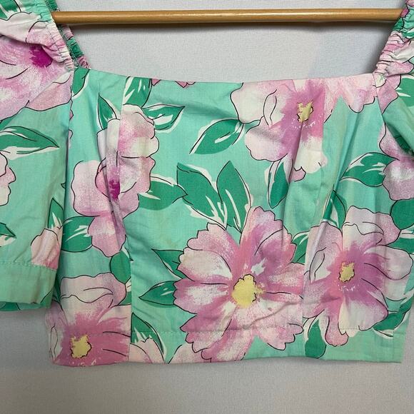 Gianni Bini Flower Print Top (Junior size) XS NWT - Picture 4 of 11